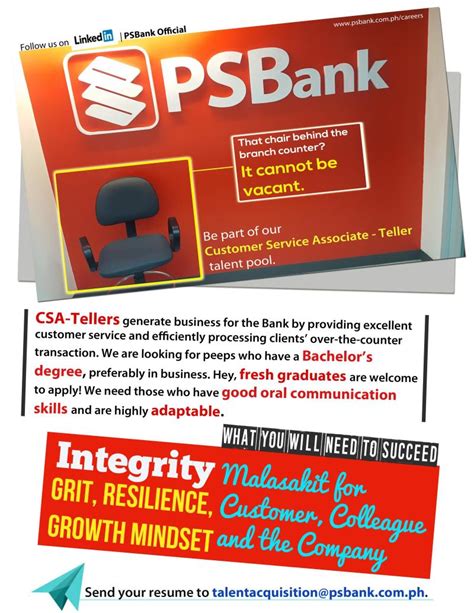 PS Bank CSA Teller Reviews .